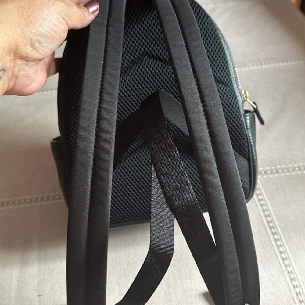 Coach Small Brown Signature Canvas & Leather Backpack with Gold Hardware - Picture 3 of 15